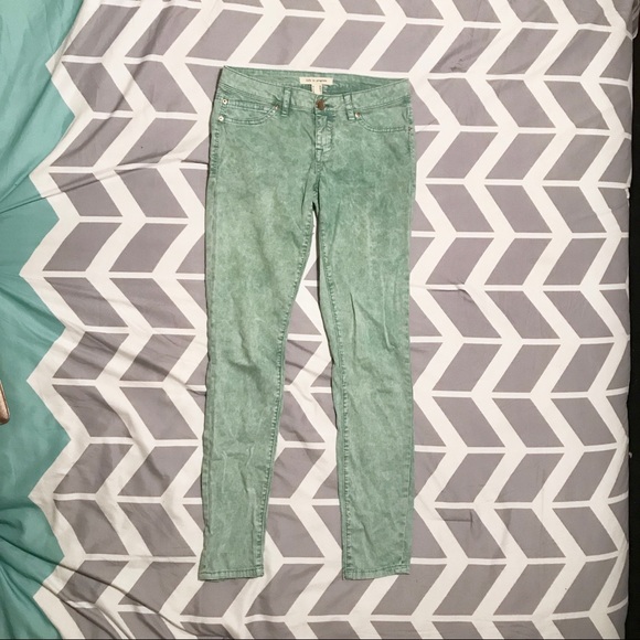 Marbled Seafoam Skinny Leg Pants - Picture 2 of 5